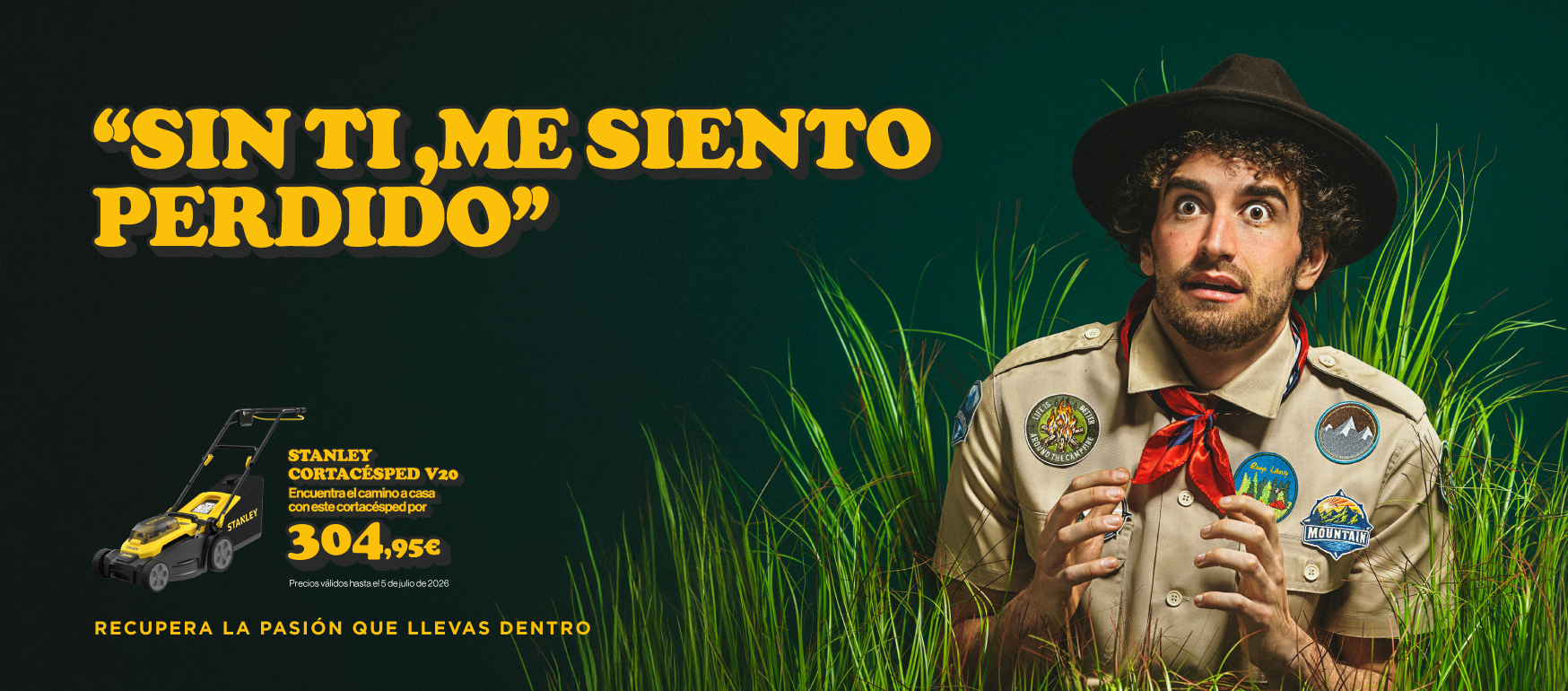 Sin ti, me siento perdido